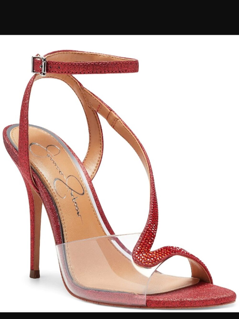 Red Evening Sandals